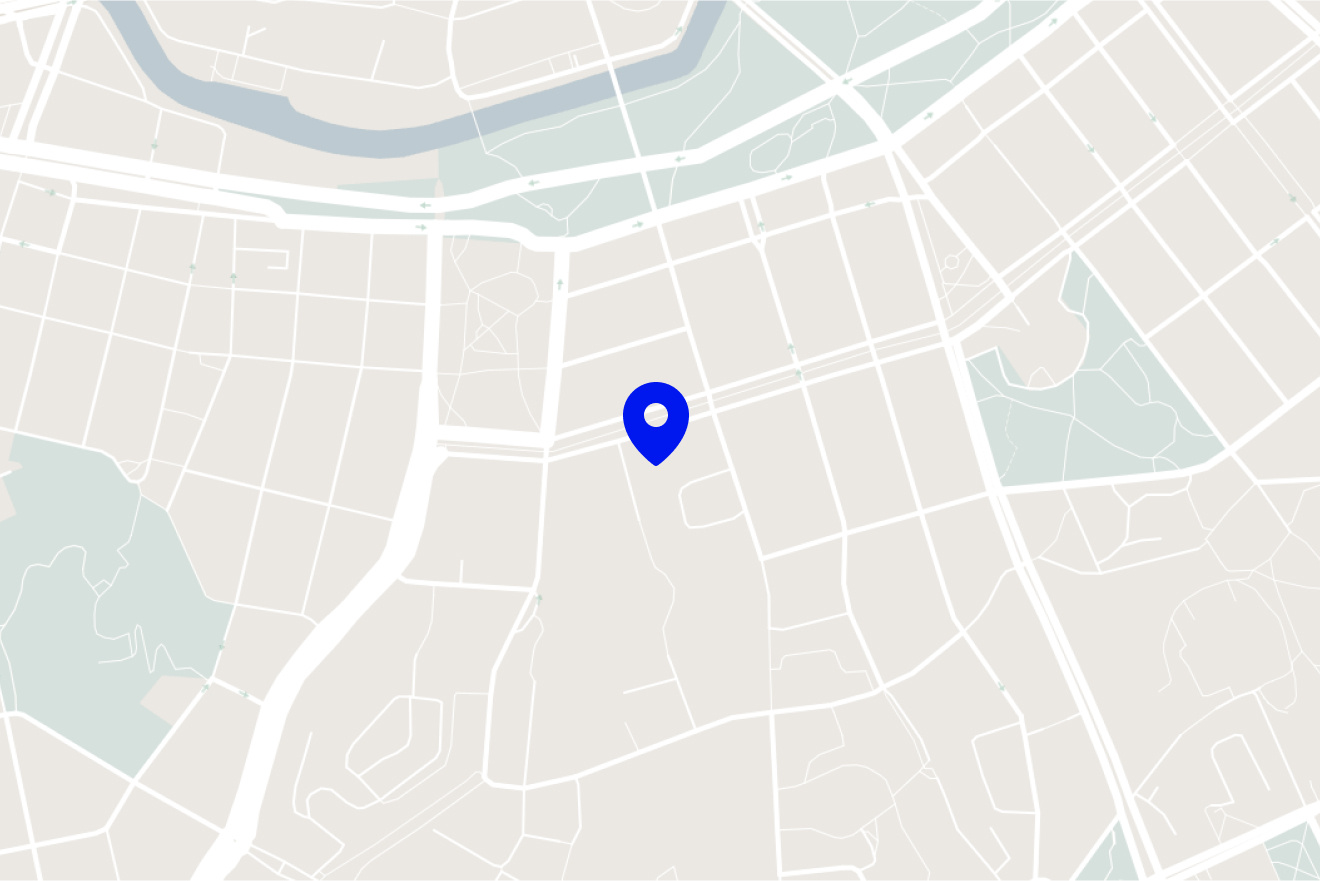 Map with the location of Stendahl's office